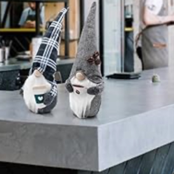 NWT Adorable Adjustable Hat- Gray Coffee ☕️ Gnome Decoration - Picture 14 of 14